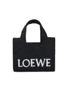 Loewe Font Tote Mini Tote Bag In Black  