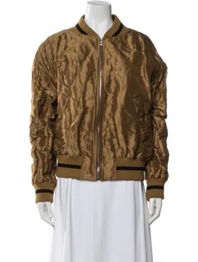 Pre-owned Loewe 'toffee' Bomber Jacket In Brown