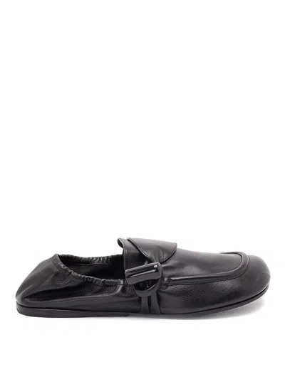Loewe `toggle` Loafers In Black