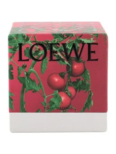 Pre-owned Loewe Tomato Leaves Scented Candle In Red