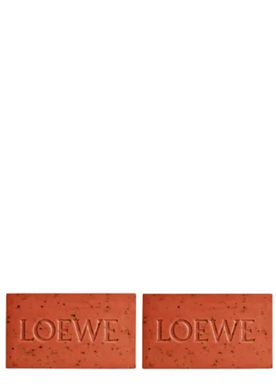 Loewe Tomato Leaves Solid Soap Duo 2x125g In Burgundy