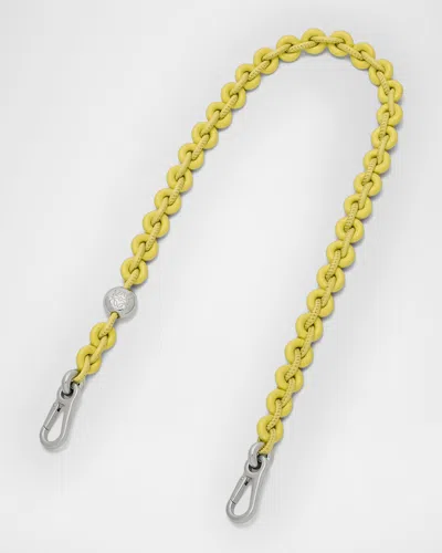 Loewe Tonal Donut Chain Shoulder Strap In Yellow