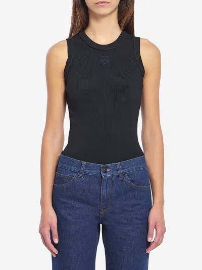 Loewe Anagram Tank Top In Black
