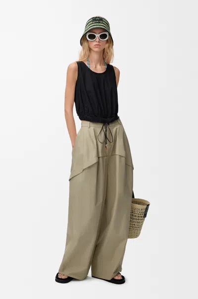 Loewe Top In Cotton Size:44 For Woman In Brown