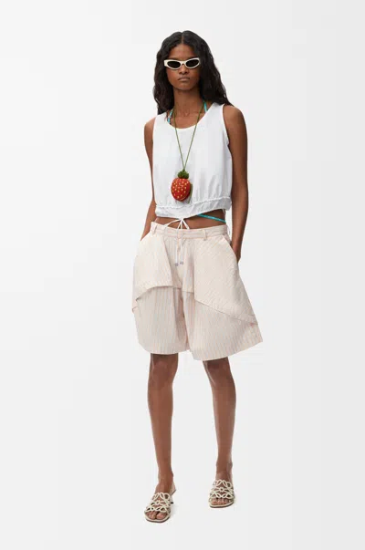 Loewe Top In Cotton Size:44 For Woman In Neutral