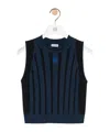 Loewe Striped-pattern Sleeveless Top In Blue