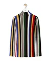 Loewe Women Multicolour Striped Ribbed Top, S Luxury Tops For Women Darveys In Orange