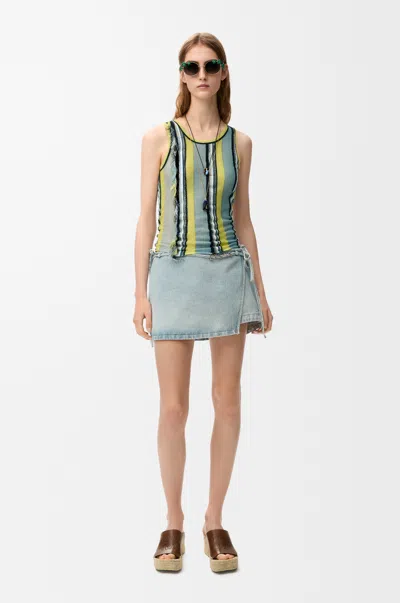 Loewe Top In Viscose And Cotton Blend Size:l For Woman In Multi