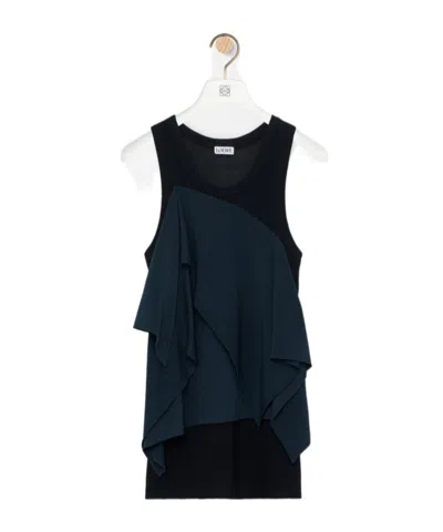 Loewe Top In Viscose Blend In Black
