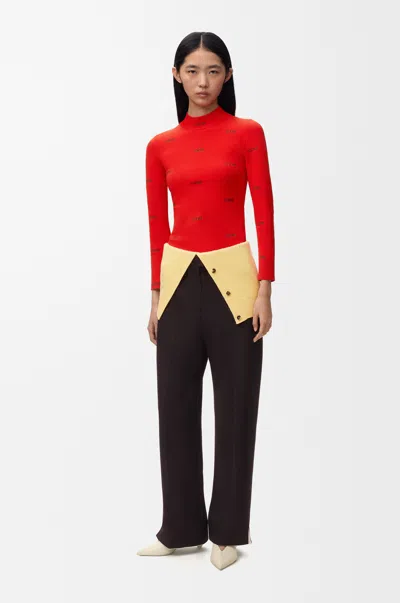 Loewe Top In Viscose Blend Size: Xs For Woman In Red