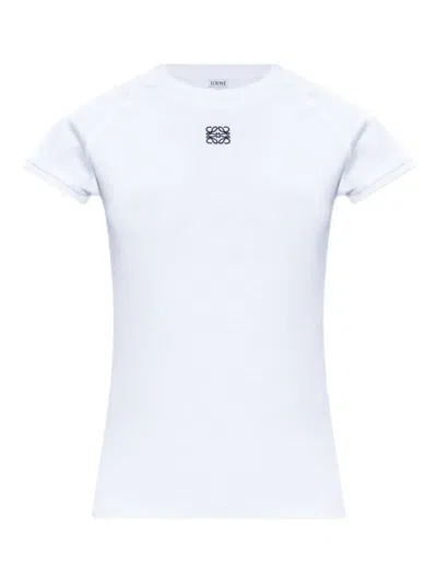 LOEWE LOGO-EMBROIDERED RAGLAN-SLEEVED T-SHIRT