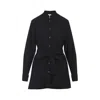 Loewe Waist Tie Long Sleeve Blouse In Black