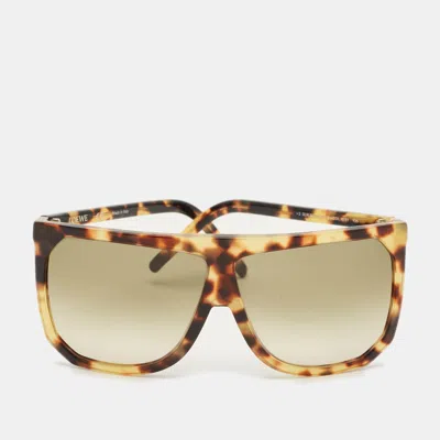 Pre-owned Loewe Tortoishelle Brown Gradient Slw 943 Filippa Oversized Sunglasses