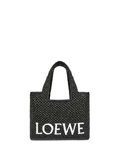 Loewe Women's Small Logo Font Tote Bag In Black