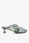Loewe Sequined Toy Mules In Multi