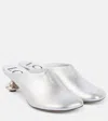 Loewe Toy Mule In Laminated Lambskin In Silver