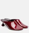 Loewe Toy 45 Patent Leather Mules In Red