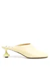 Loewe Toy Leather Drop Stiletto Mules In Yellow