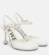 Loewe Leather Toy Ankle-strap Pumps 90 In White