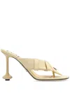 Loewe Toy Lambskin Slide Sandals In Neutrals