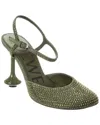 Loewe Toy Ankle Strap Leather Pump In Green