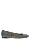 Loewe Toy Crystal-embellished Suede Ballet Flats In Black
