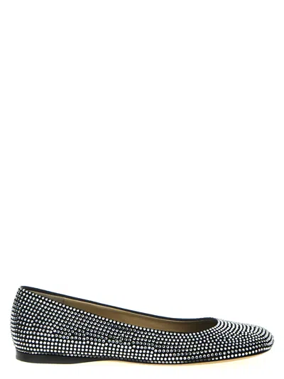 LOEWE EMBELLISHED SUEDE TOY BALLERINAS