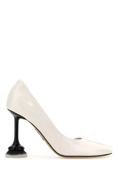 Loewe Toy Brush Dorsay Pumps In Almostoptic