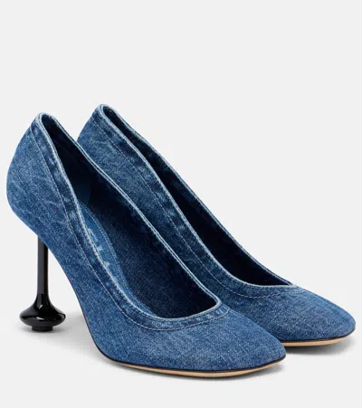 LOEWE TOY 90 DENIM PUMPS