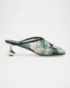 Loewe Sequined Toy Mules In Multi
