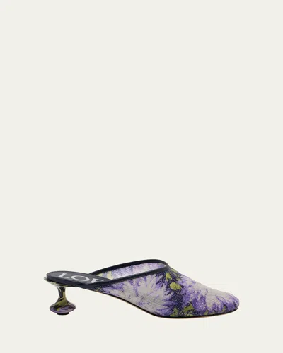 LOEWE TOY FLORAL SEQUIN MULES