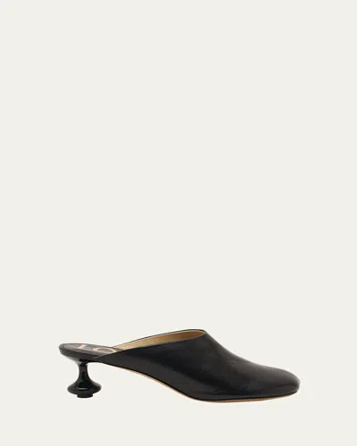 LOEWE TOY LEATHER DROP STILETTO MULES