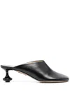 Loewe Toy Leather Mules In Black