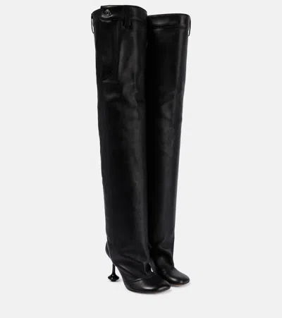 Loewe Toy Panta Over-the-knee Boots In Black