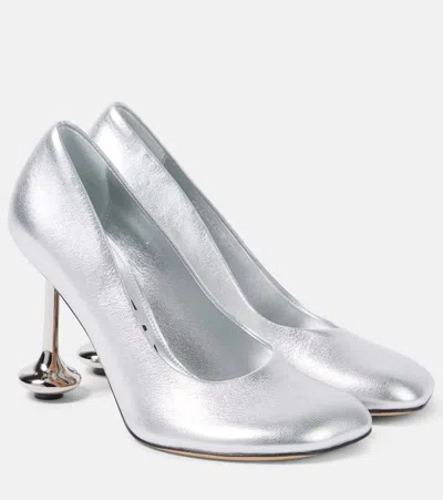 LOEWE TOY METALLIC LEATHER PUMPS