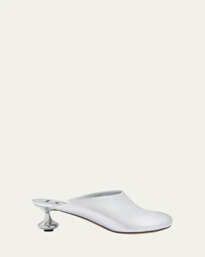 LOEWE TOY METALLIC MULE PUMPS