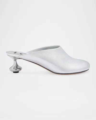 LOEWE TOY METALLIC MULE PUMPS