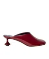Loewe Toy Mule In Soft Patent Lambskin In Red