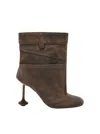 Loewe Toy 90 Suede Ankle Boots In Brown