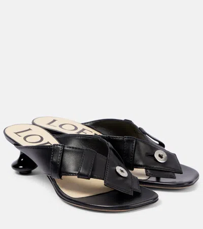 Loewe Elegant Paintnta Toe-post Sandal 45mm For Women In Multi