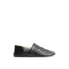 Loewe Toy Leather Pocket Slipper Flats In Black