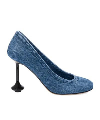 LOEWE TOY PUMP IN DENIM