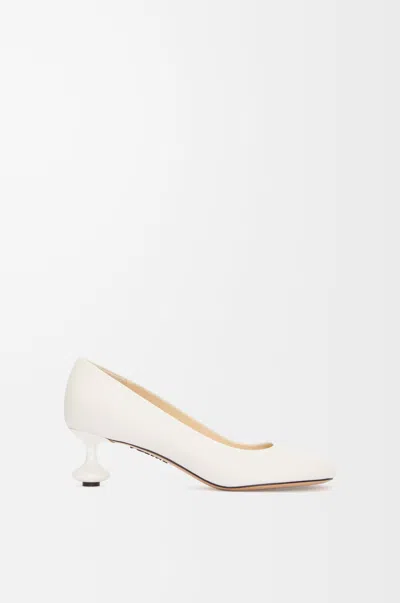 Loewe Toy Leather Stiletto Pumps In White