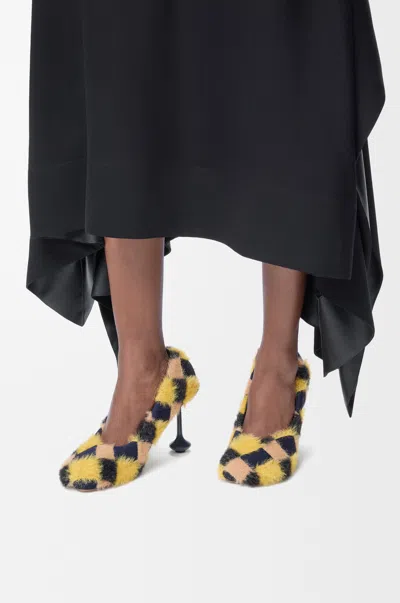 Loewe Toy Pump In Jacquard Knit Size:40 For Woman In Yellow