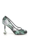 Loewe Embellished Mesh Toy Pumps