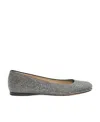 Loewe Toy Crystal-embellished Suede Ballet Flats In Black