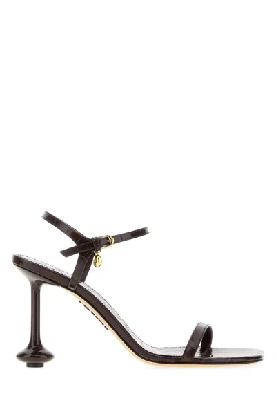 Loewe Toy Sandal 90 Croc Emboss In Brown