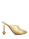 Loewe Toy Mules In Gold