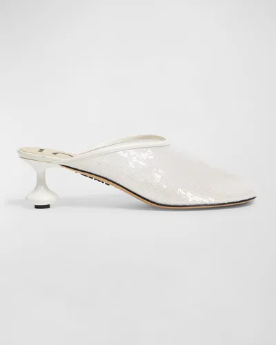LOEWE TOY SEQUIN MULE PUMPS
