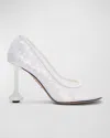 Loewe Toy Sequin Stiletto Pumps In Transparentwhite